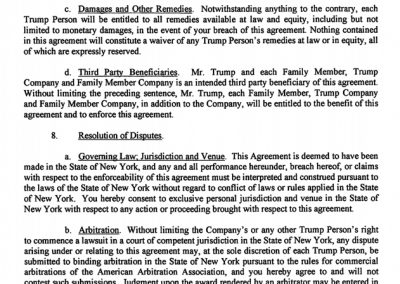 Trump's 2016 Campaign Agreement : NDA Page 4