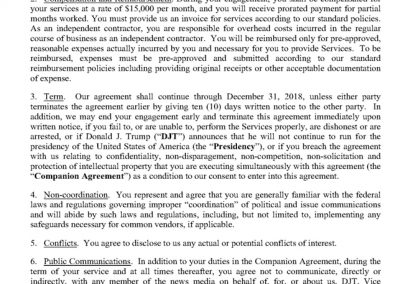 Trump’s Post Service Agreement : NDA Page 7
